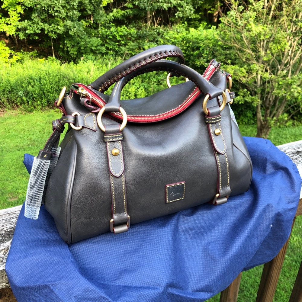 Dooney & Bourke Florentine satchel in slate gray